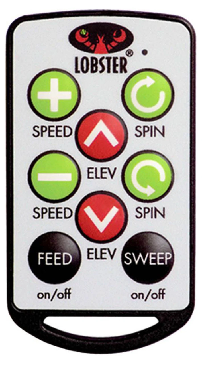 Lobster Elite 10-Function Ball Machine Remote 1 Lobster Elite 10-Function Ball Machine Remote