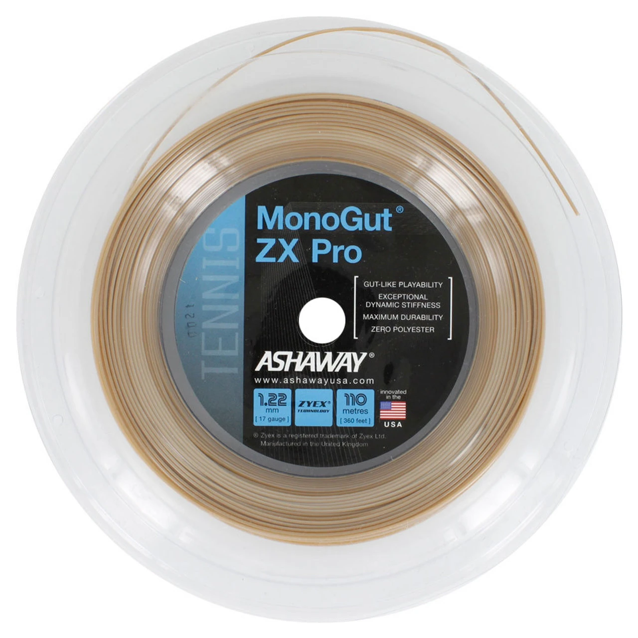 Ashaway MonoGut ZX Pro 17 1.22mm 110M Reel 1 Ashaway MonoGut ZX Pro 17 1.22mm 110M Reel