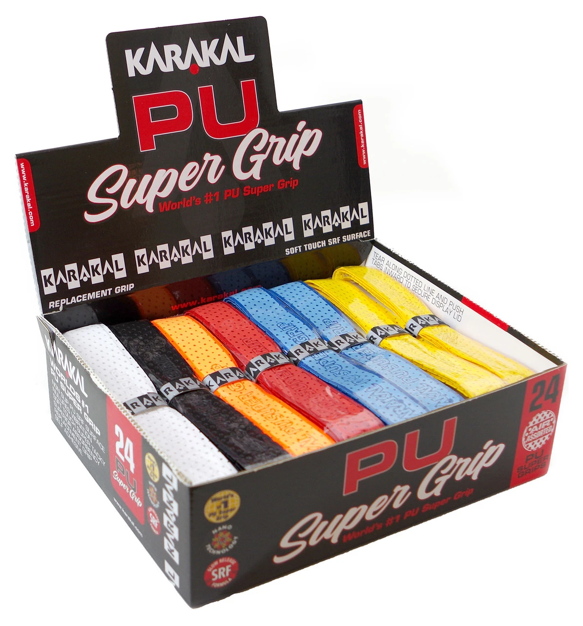Karakal PU Air Universal Replacement Grip 24 Pack 1 Karakal PU Air Universal Replacement Grip 24 Pack