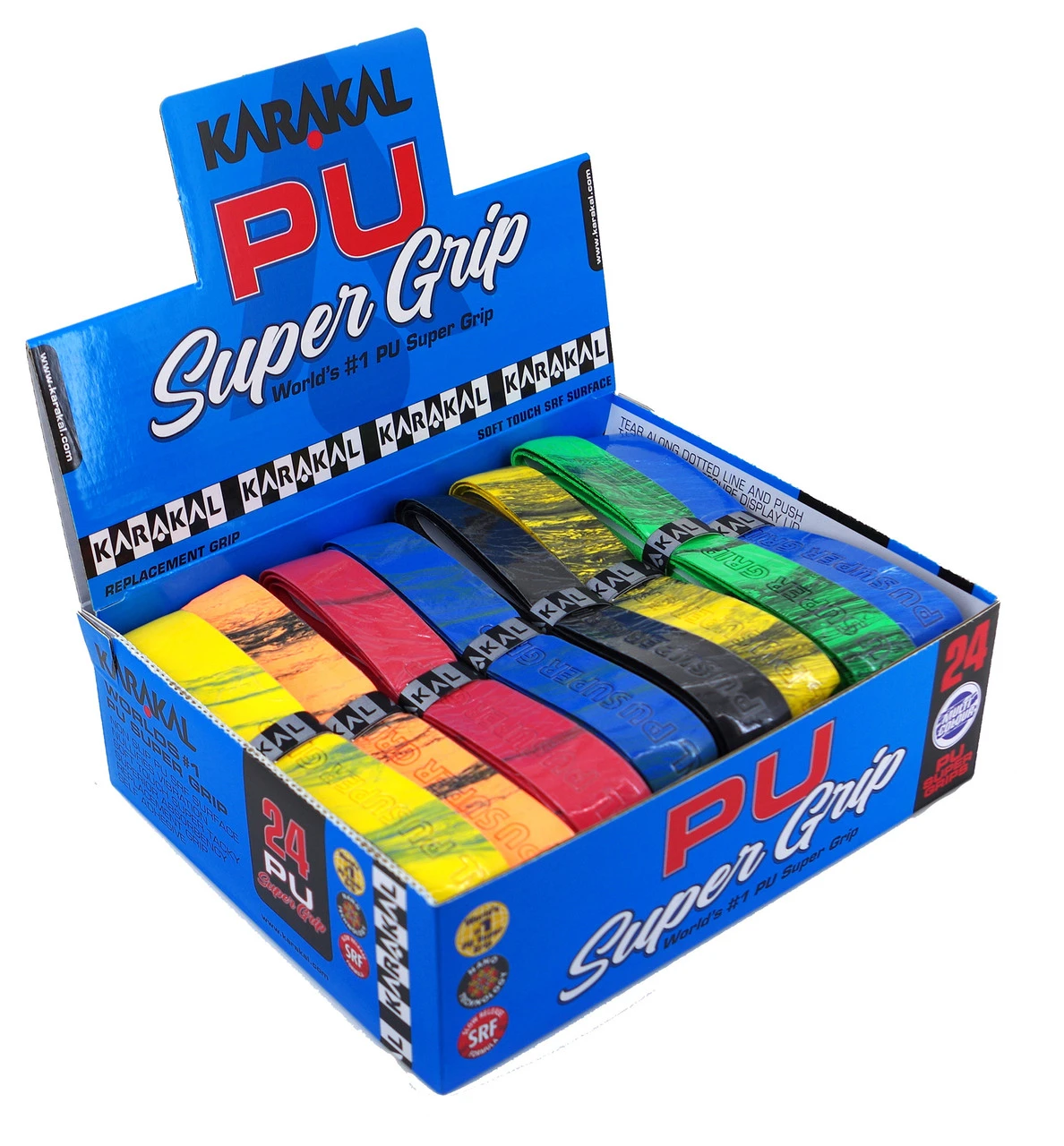 Karakal PU Super Grip Universal Replacement Grip 24 Pack 5 Karakal PU Super Grip Universal Replacement Grip 24 Pack - Image 5