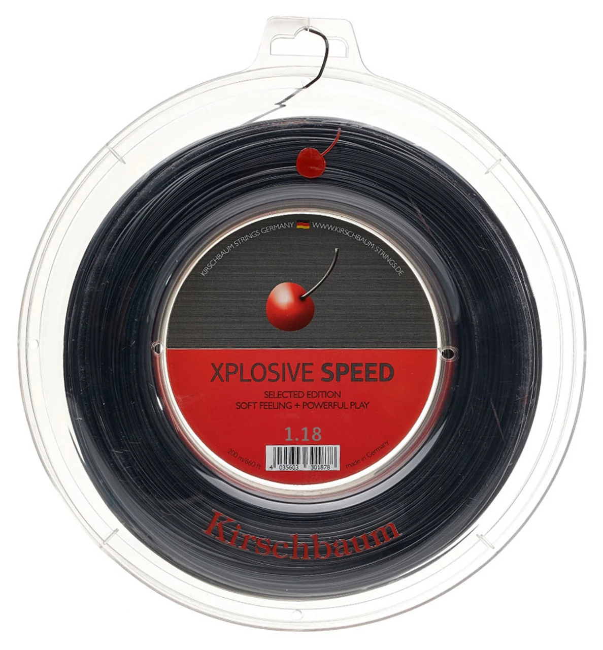 Kirschbaum Xplosive Speed 18 1.18mm 200M Reel 1 Kirschbaum Xplosive Speed 18 1.18mm 200M Reel