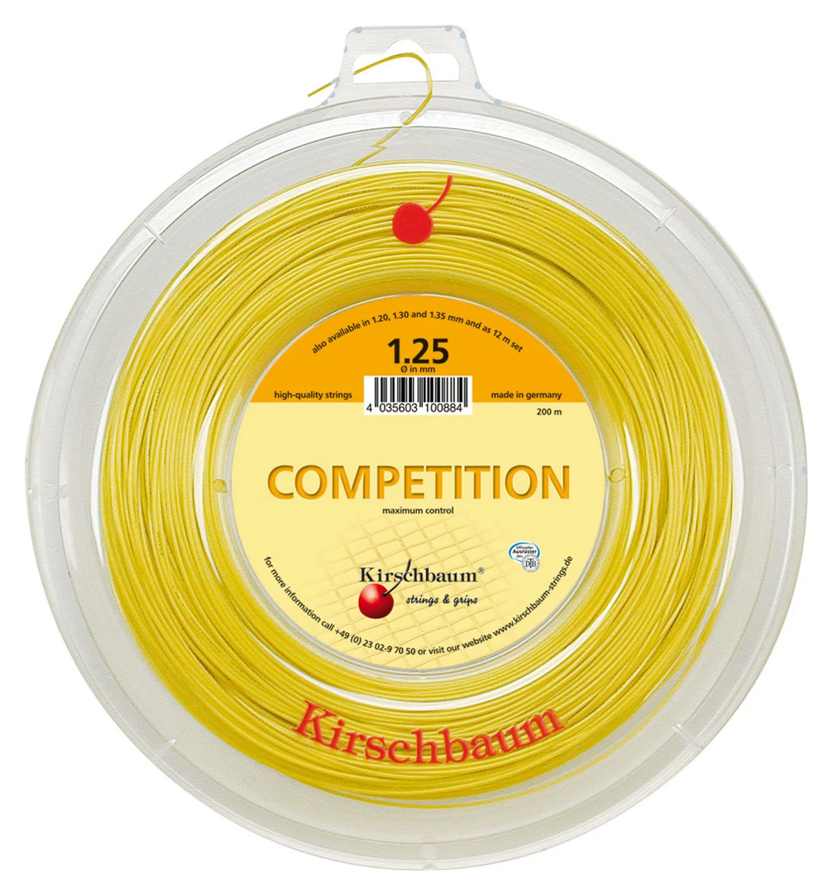 Kirschbaum Competition 17 1.25mm 200M Reel 1 Kirschbaum Competition 17 1.25mm 200M Reel