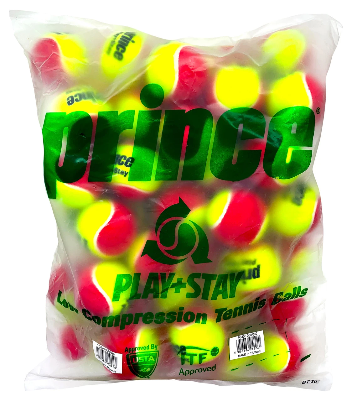 Prince Play + Stay Stage 3 Junior Tennis Balls 72 Pack 1 Prince Play + Stay Stage 3 Junior Tennis Balls 72 Pack
