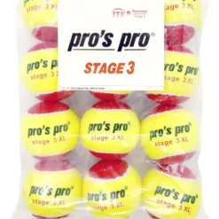 Pro's Pro Stage 3 Red XL Junior Tennis Balls 12 Pack