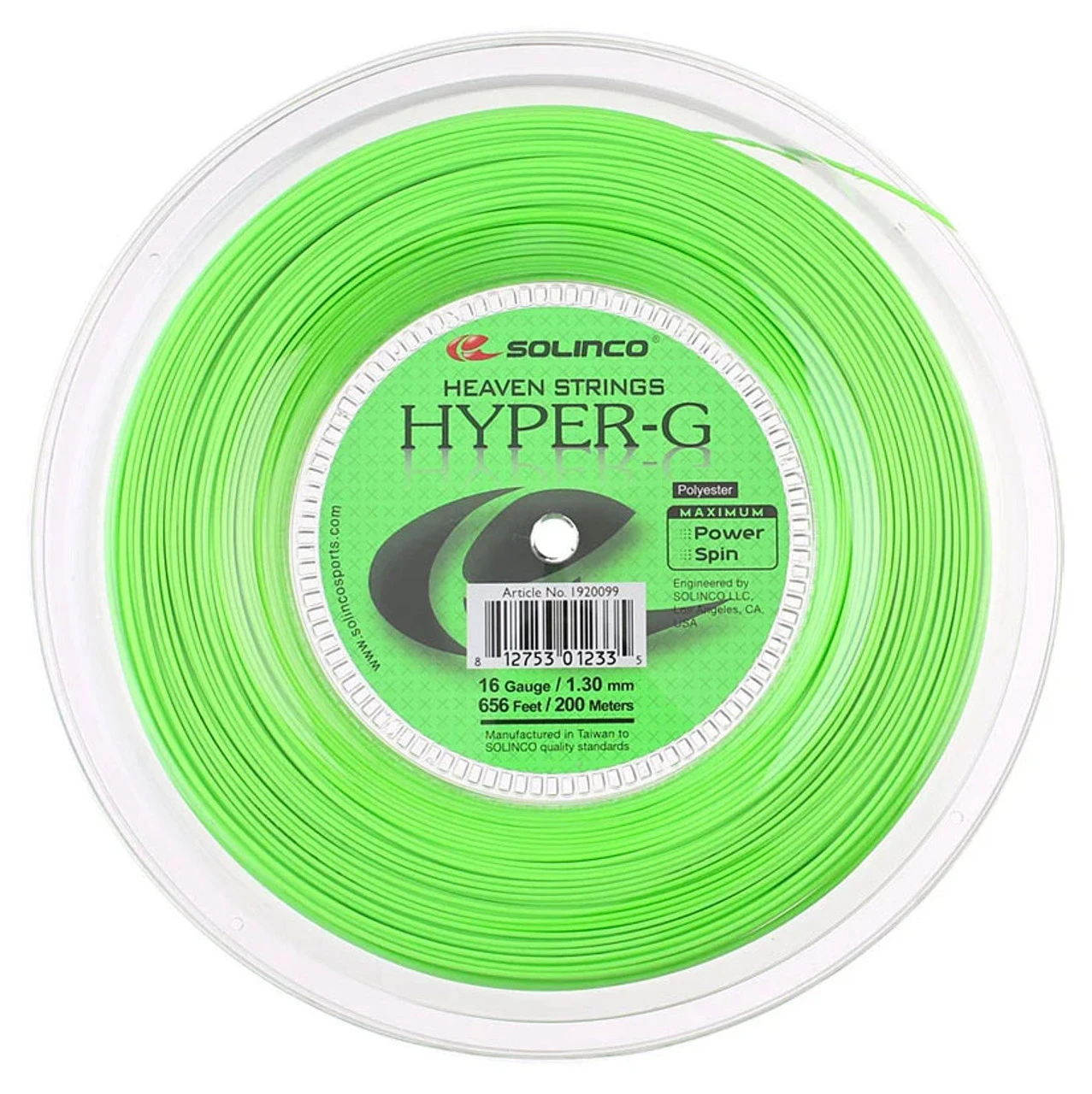 Solinco Hyper-G 16 1.30mm 200M Reel 1 Solinco Hyper-G 16 1.30mm 200M Reel