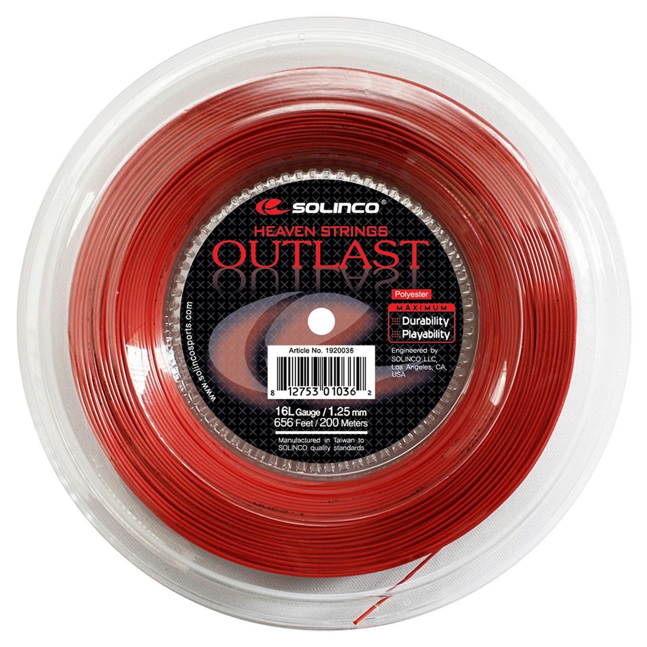 Solinco Outlast 16L 1.25mm 200M Reel 1 Solinco Outlast 16L 1.25mm 200M Reel