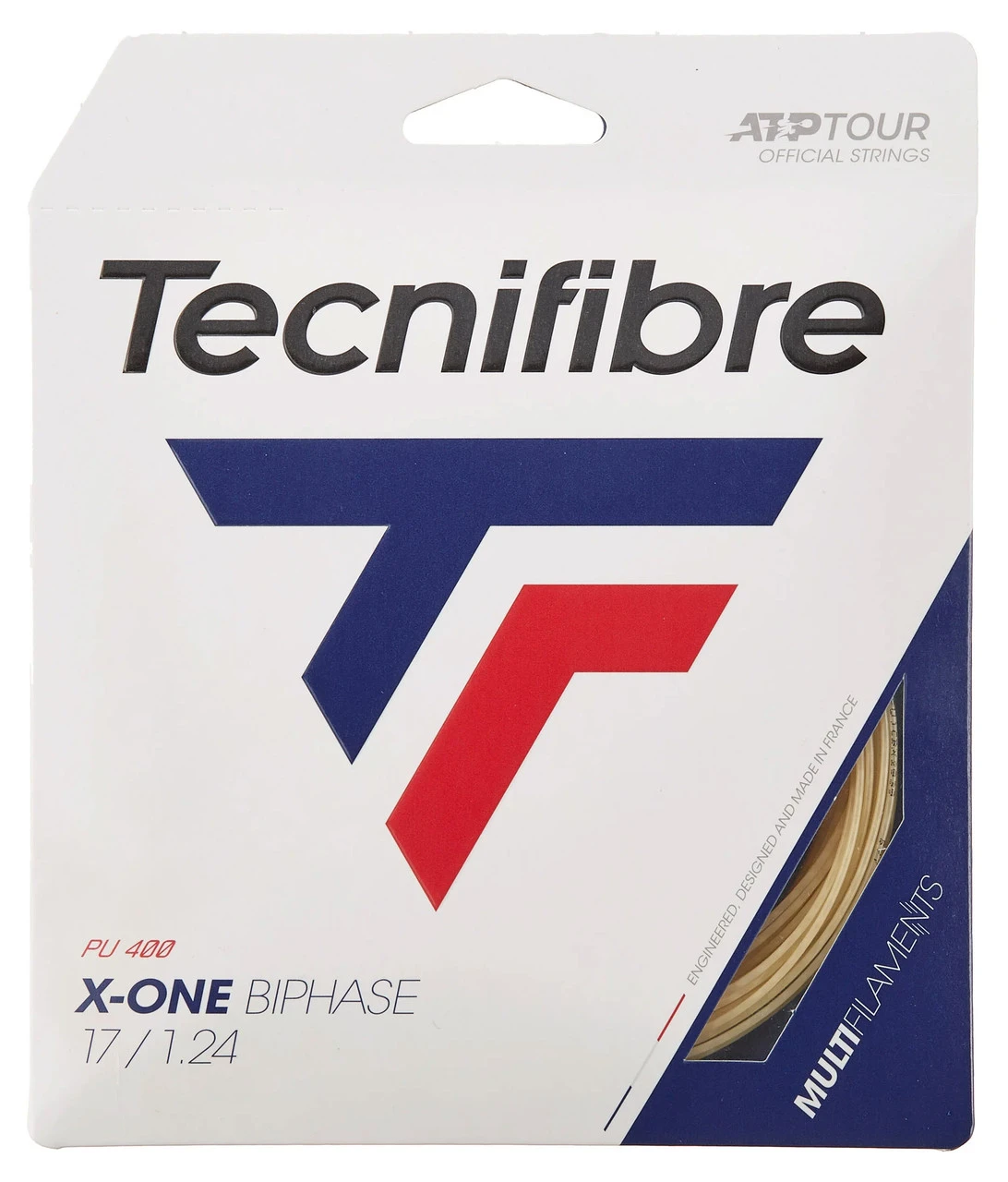 Tecnifibre X-One Biphase 17 1.24mm Set 1 Tecnifibre X-One Biphase 17 1.24mm Set