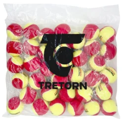 Tretorn Academy Oversize Red Felt Tennis Balls 72 Pack