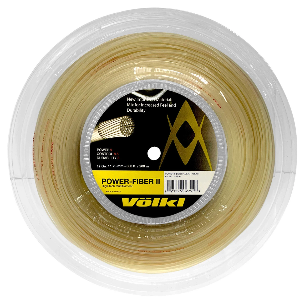 Volkl Power Fiber II 17 1.25mm 200M Reel 1 Volkl Power Fiber II 17 1.25mm 200M Reel